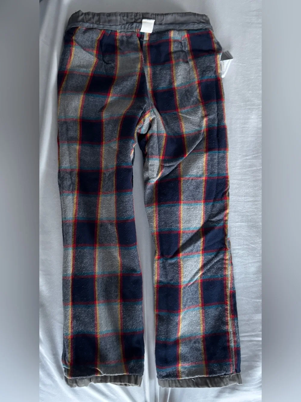 Gap Kids Boys Flannel-Lined Chino Pants Gray Size 5